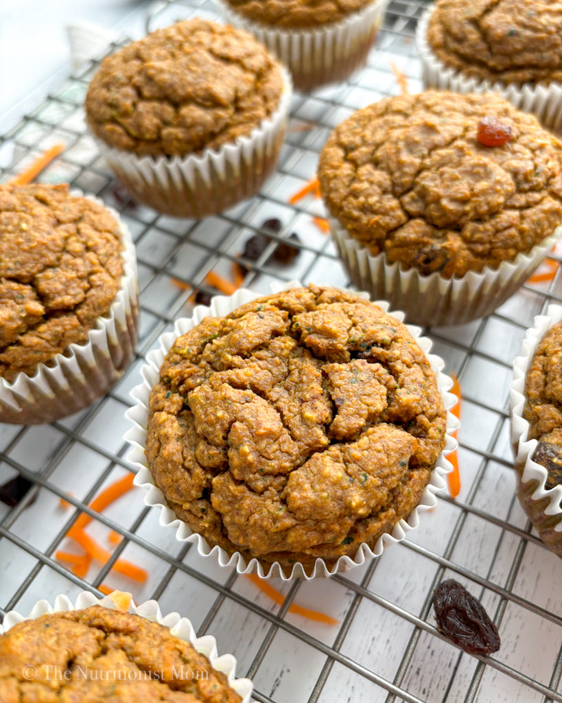 Veggie Packed Protein Muffins closeup