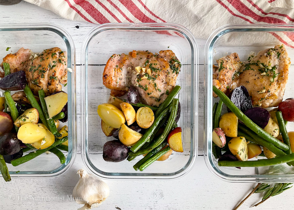Whole30 Chicken Thighs Potatoes Green Beans Meal Prep