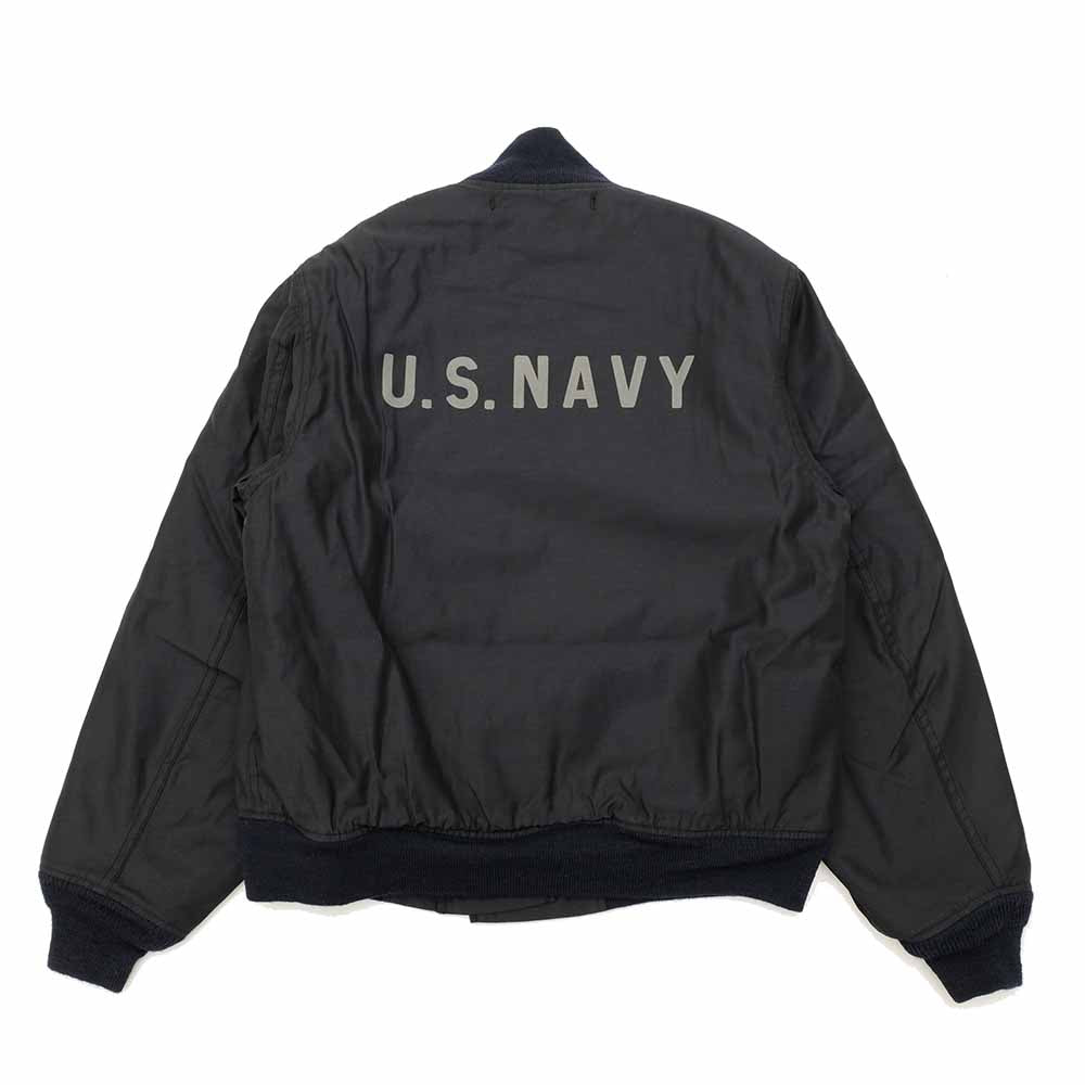 BUZZ RICKSON'S Jacket,Deck,Hook RAYON/COTTON VERSION Navy