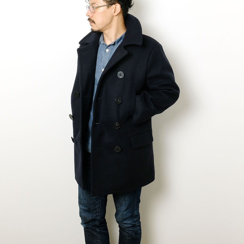 Buzz Rickson's - PEA COAT LONG MODEL - WOOL LINING - BR14146