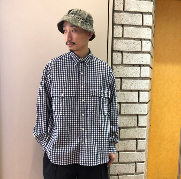 ポータークラシック ROLL UP GINGHAM CHECK SHIRT | labiela.com