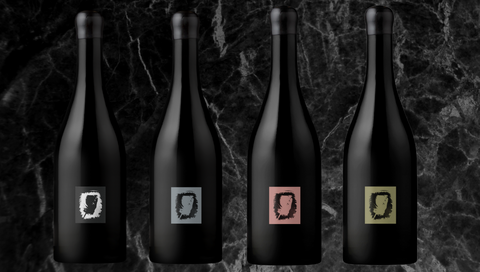 Aphelion's Four Reserve Grenache Wines with black background