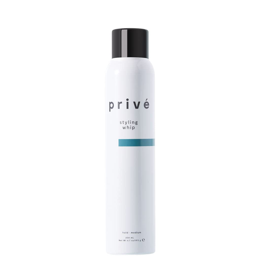 PrivÃ© Styling Whip â Styling & Volumizing Mousse â Incredible Body, Movement, Volume and Shine for Fine and Medium Hair, Curly Hair Mousse (6.7 oz)