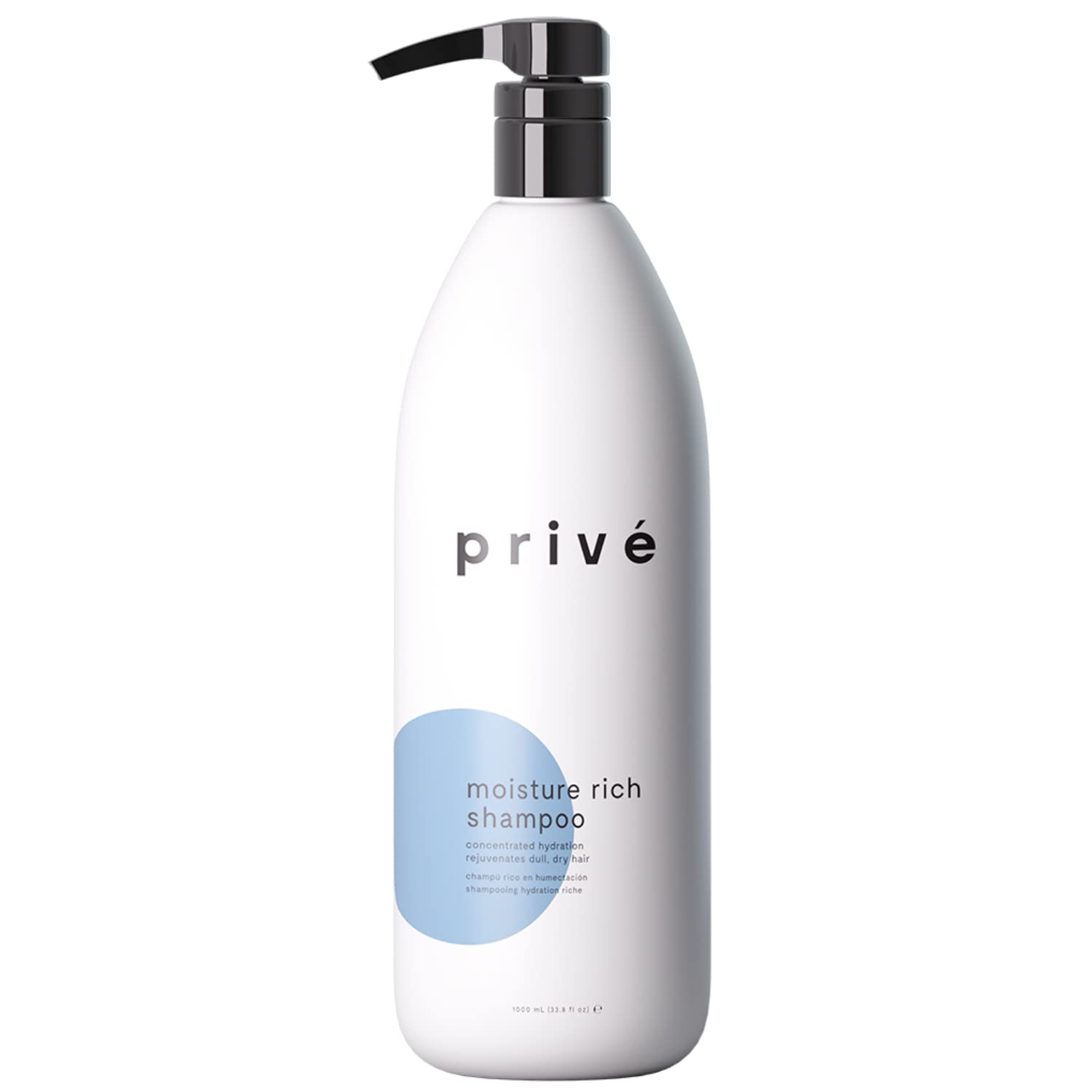 Prive Moisture Rich Shampoo - Extreme Hydration- Infused with Shea Butter - Great for All Hair Types - Color Safe