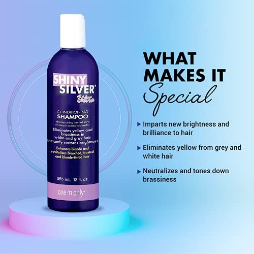 Shiny Silver Shampoo Ultra Conditioning 12 Ounce (354ml) (2 Pack)