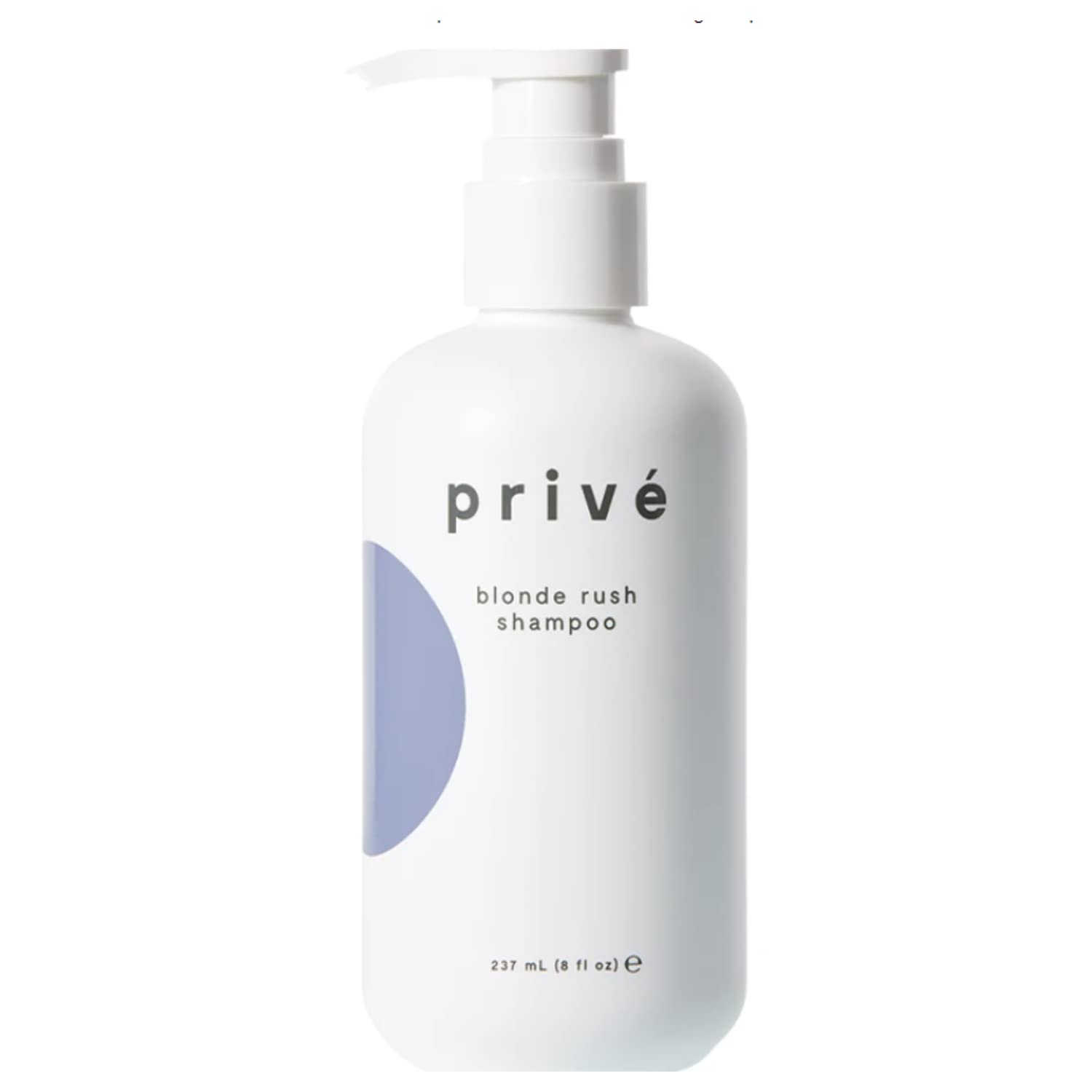 Privé Blonde Rush Shampoo – Purple Shampoo for Blonde Hair – No Yellow, Brass Off, Damage Repair, for Natural Highlighted Bleached Blondes – Smoothing Toning Blue Shampoo for Brassy Hair (8oz)