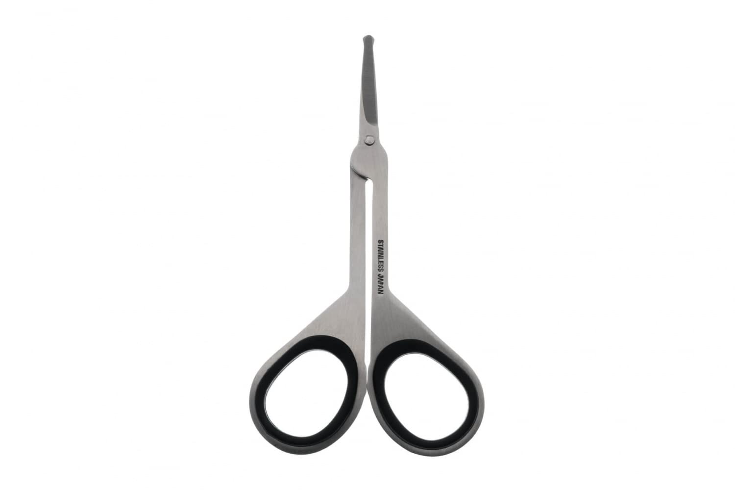 Seki Edge Stainless Steel Nostril Scissors (SS-908) - Safety Grooming Scissors with Round Blunt Tips for Trimming Nose Hair & Other Facial Hair for Men & Women - Made in Japan