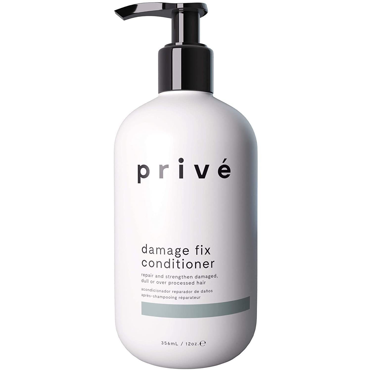 PrivÃ© Damage Fix Conditioner Repair and Strengthen Damaged, Dull or Over Processed Hair from Within â Natural Ingredients â Vegan Cruelty-Free Color-Safe Hair Conditioner for Dry Hair (12 oz / 356 ml)