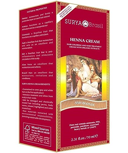 Surya Brasil Henna Cream Ash Blonde, Pack of 3