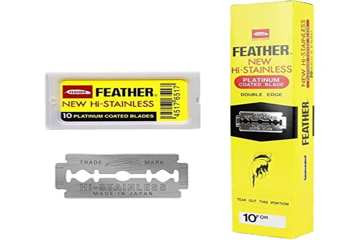 Feather Double Edge Safety Razor Blades 200 Count