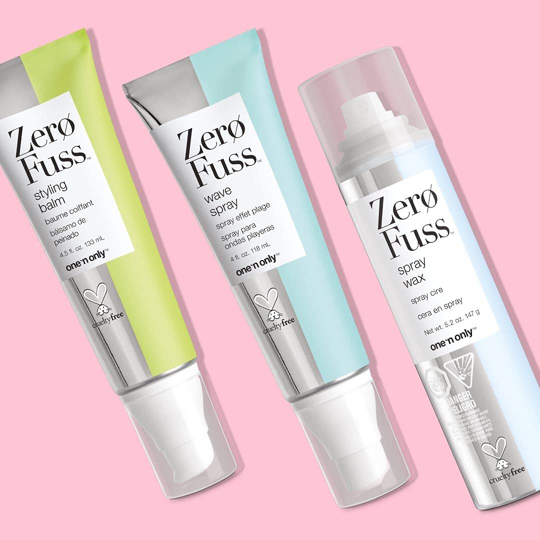 Zero Fuss Styling Balm, Lightweight with All Day Flexibility, For all Hair Types, Enhances Natural Shape, Texture, Wave, and Curl, Adds Smoothness and Shine, 4.5 Fl. Oz