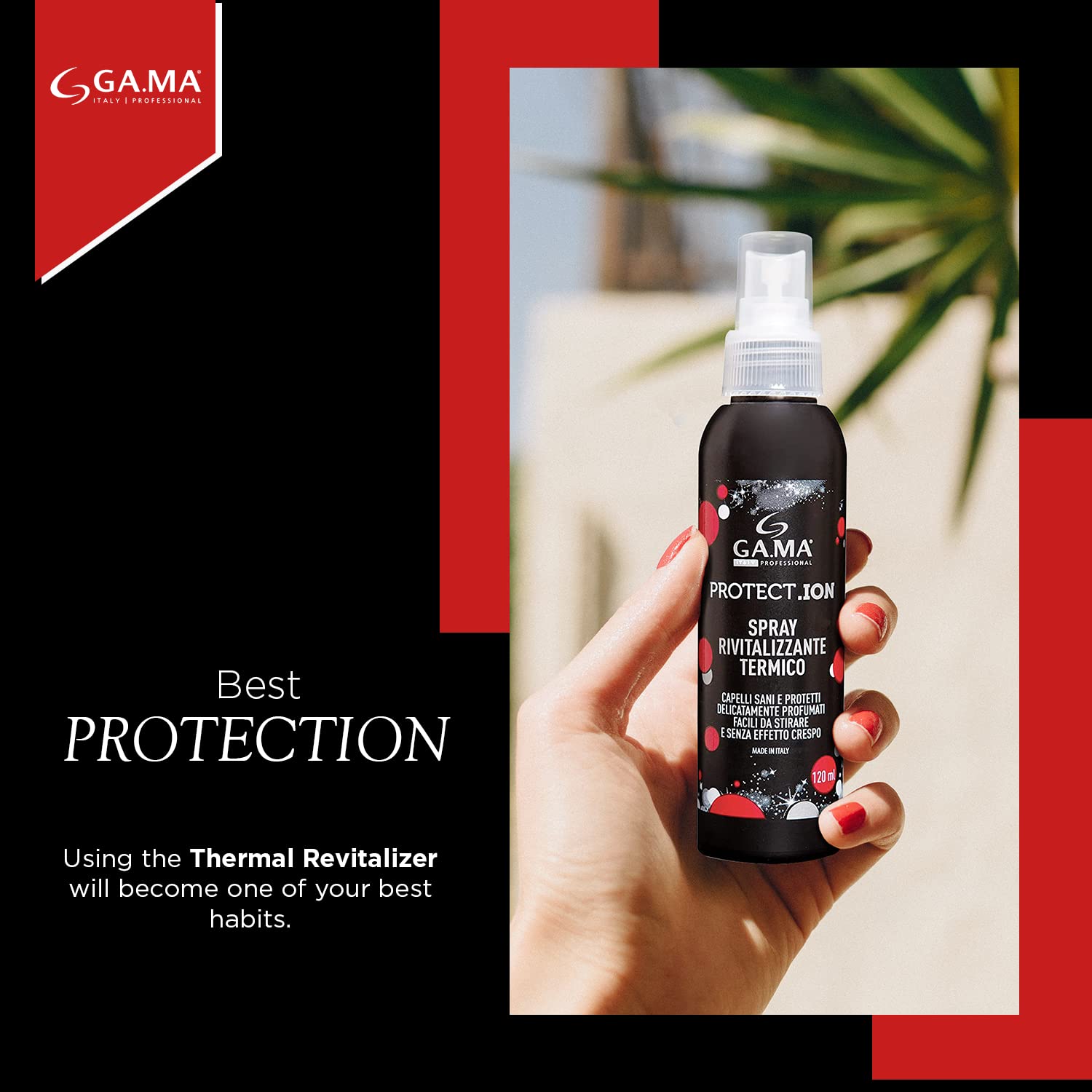 GAMA PROTECT.ION Heat Protectant Thermal Spray for Hair