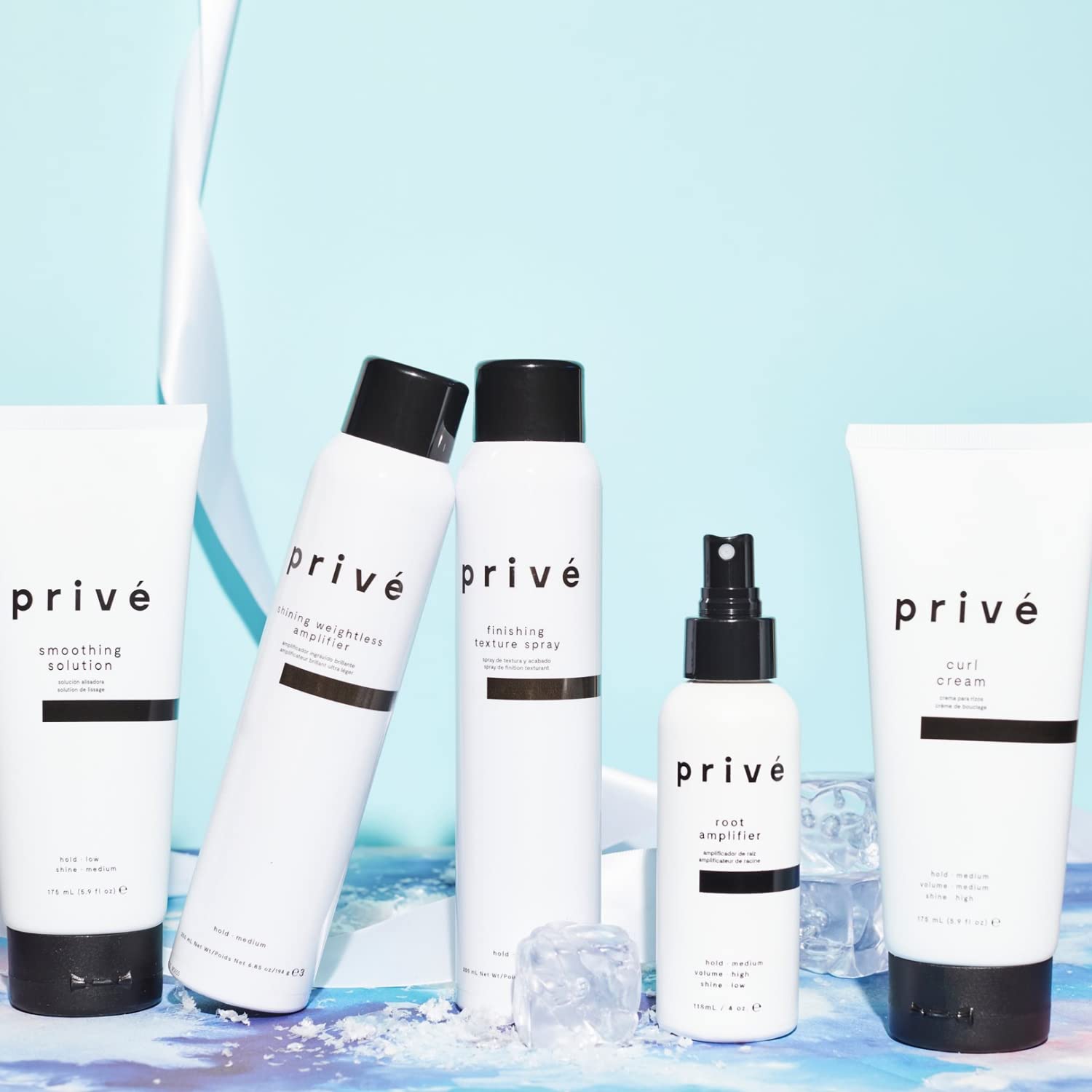 privé curl cream activates and defines lifeless curl/silicone free 175ml / 5.9oz