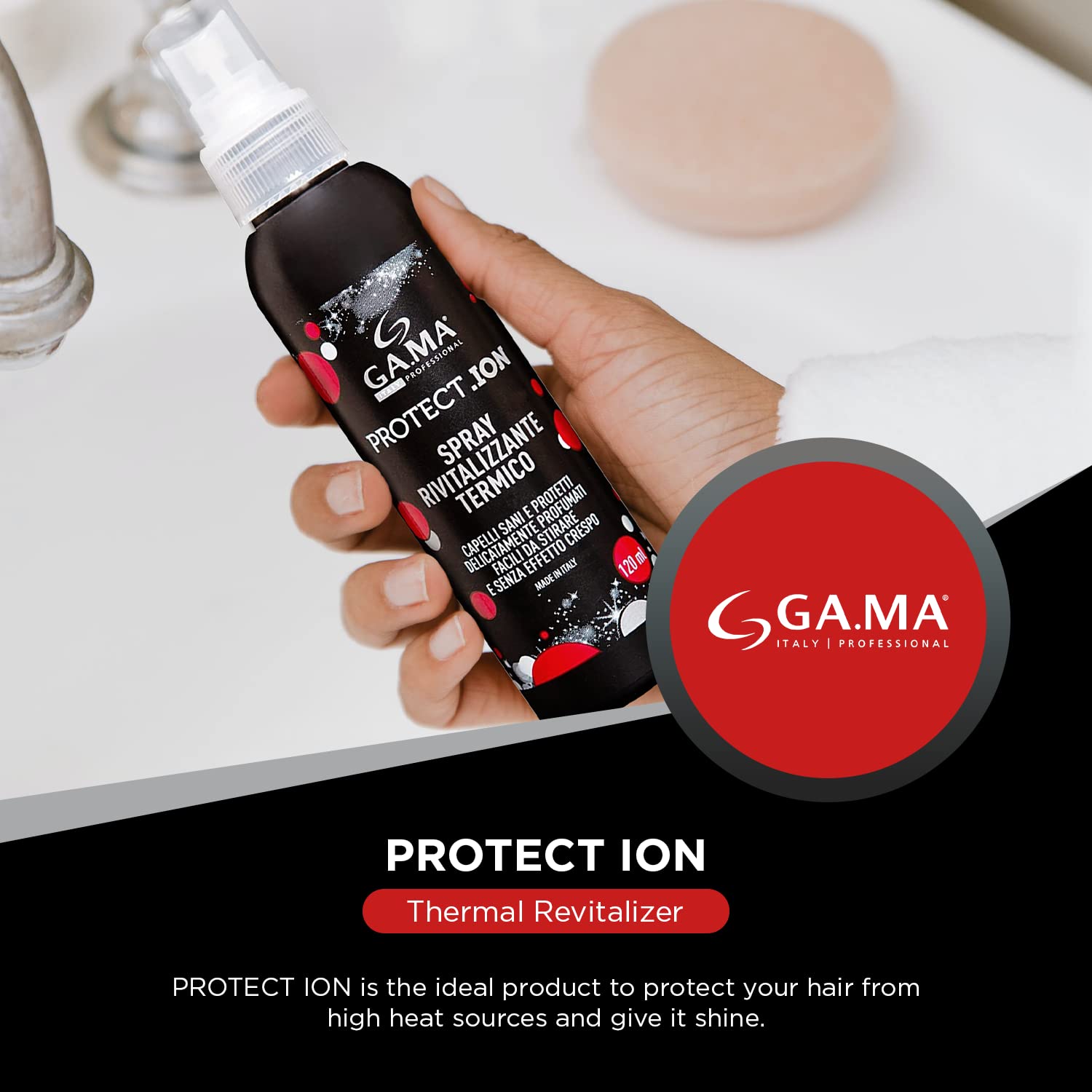 GAMA PROTECT.ION Heat Protectant Thermal Spray for Hair