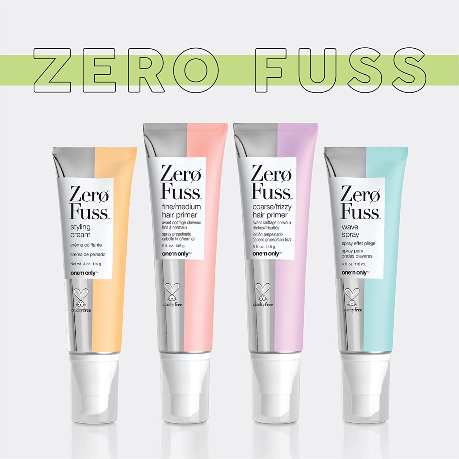 Zero Fuss Fine to Medium Hair Primer, Leave-in Spray, Detangles and Smooths, Weightlessly Conditions, Humidity Resistant, Tames Frizz, No Heat Required, 5 Fl. Oz