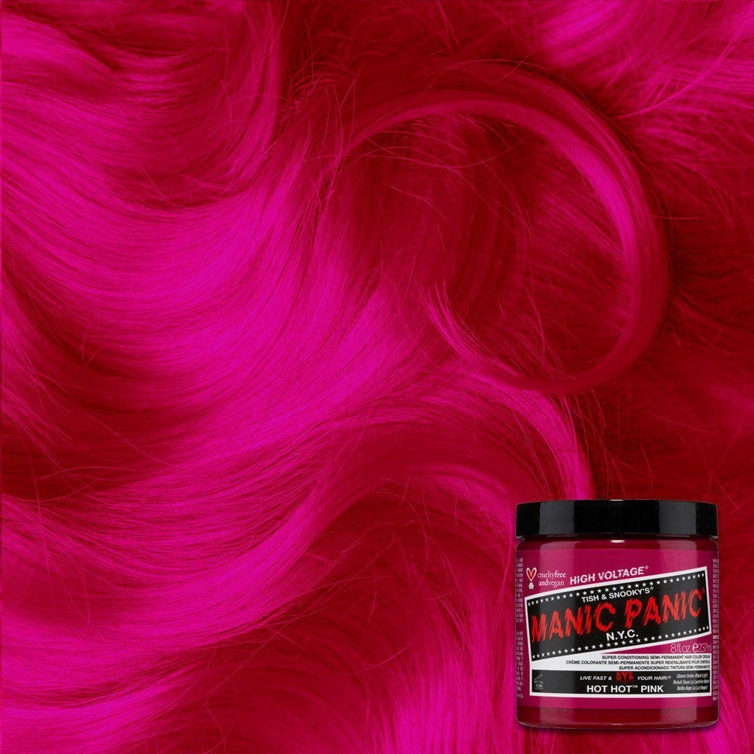 MANIC PANIC Hot Hot Pink Hair Dye Classic 3 Pack