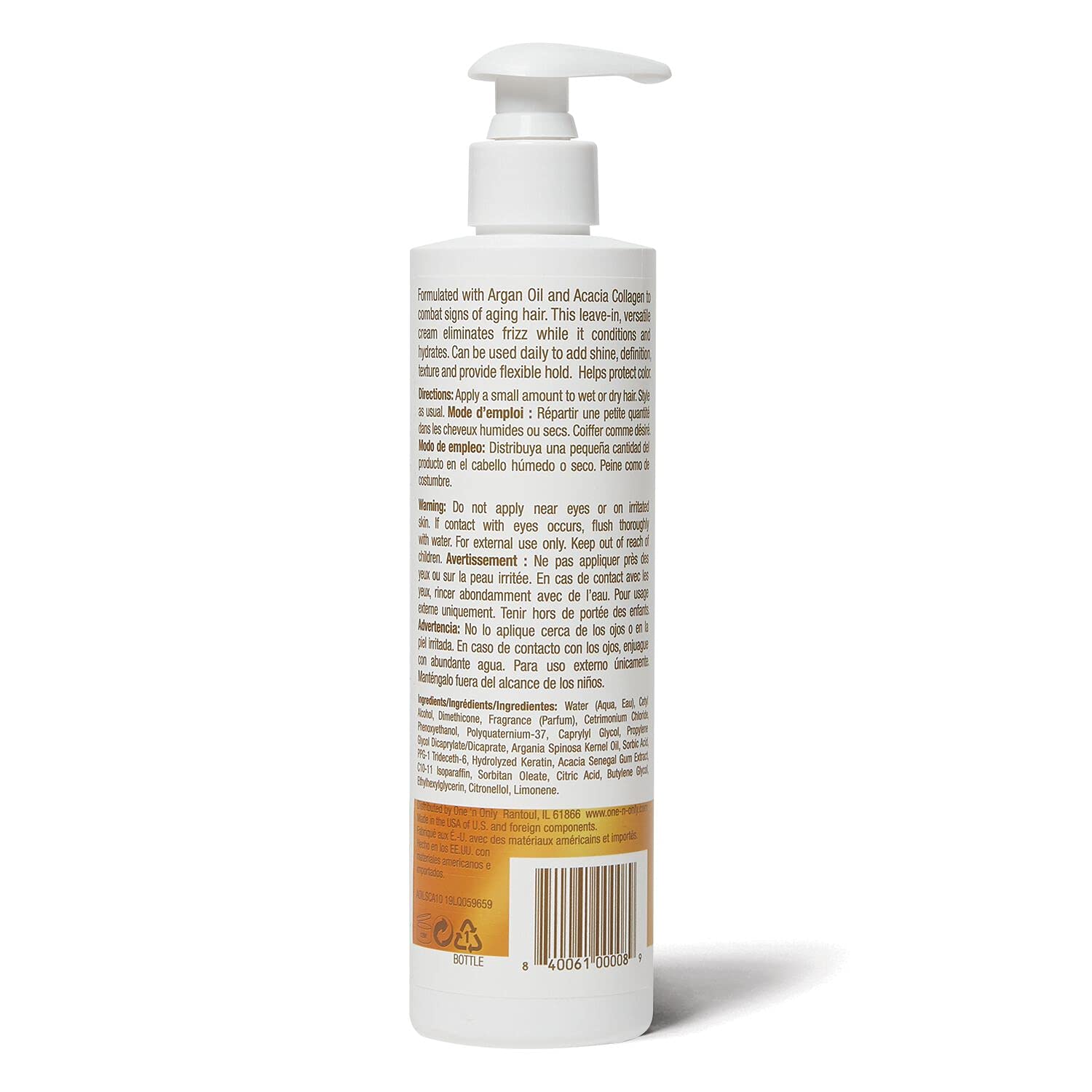 One 'n Only Smoothing Styling Hair Cream 9.8 oz