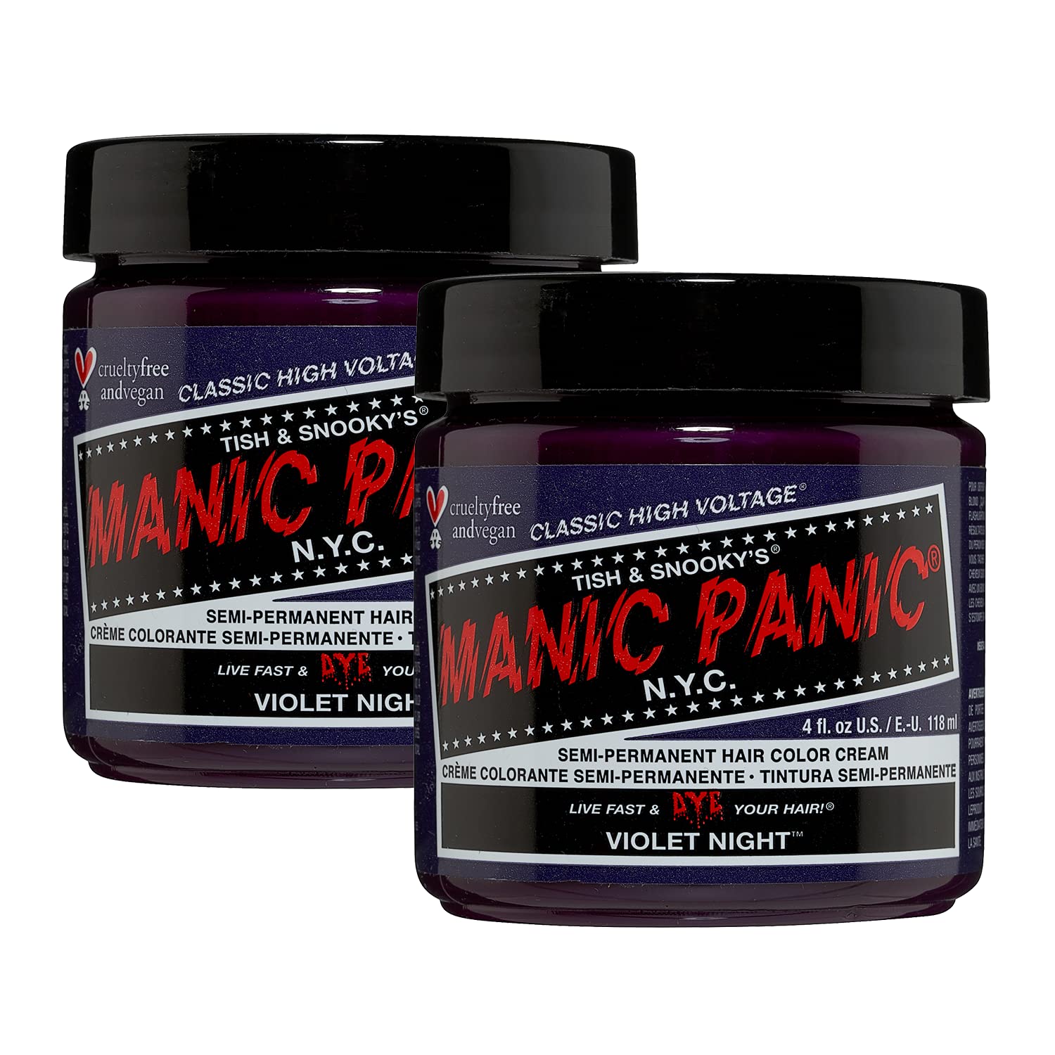 Manic Panic Violet Night Hair Dye Classic 2PK