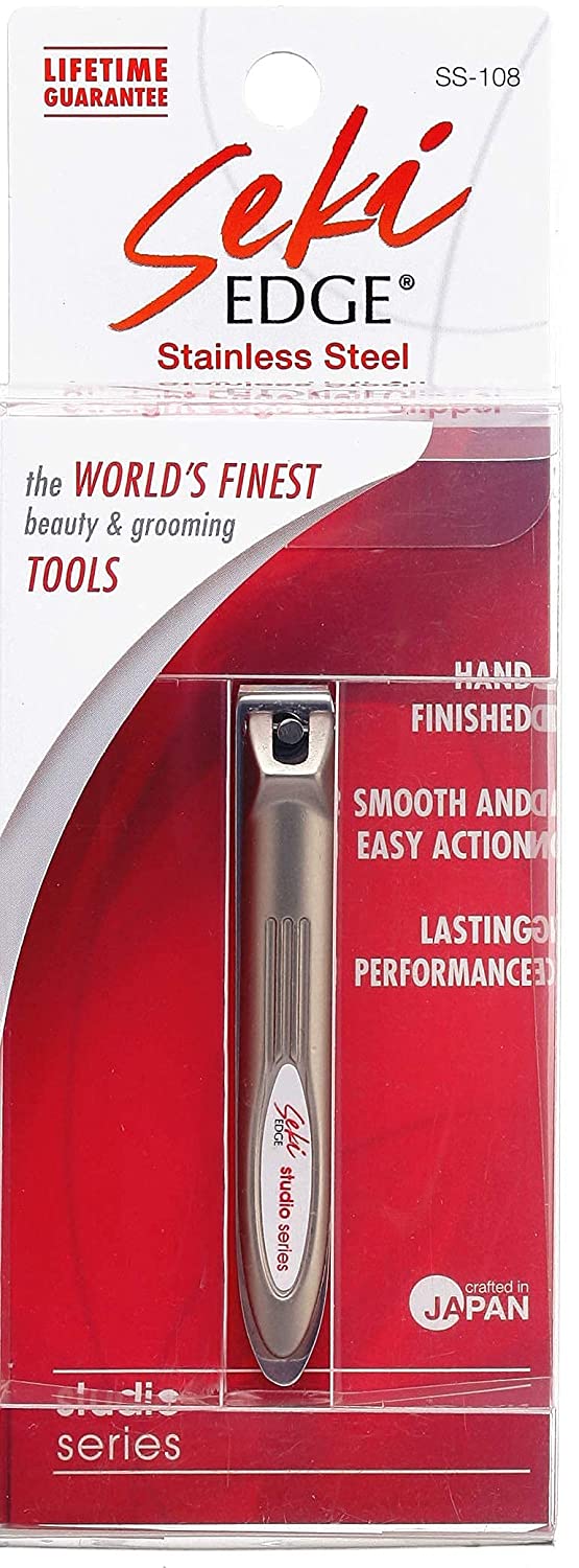 SEKI EDGE SS-108 - Stainless Steel Straight Edge Nail Clipper