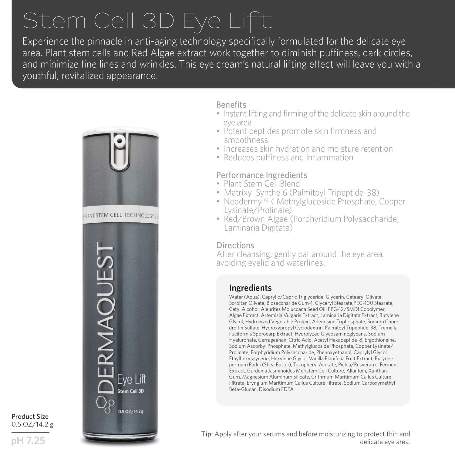 DermaQuest Stem Cell 3D EyeLift 0.5oz