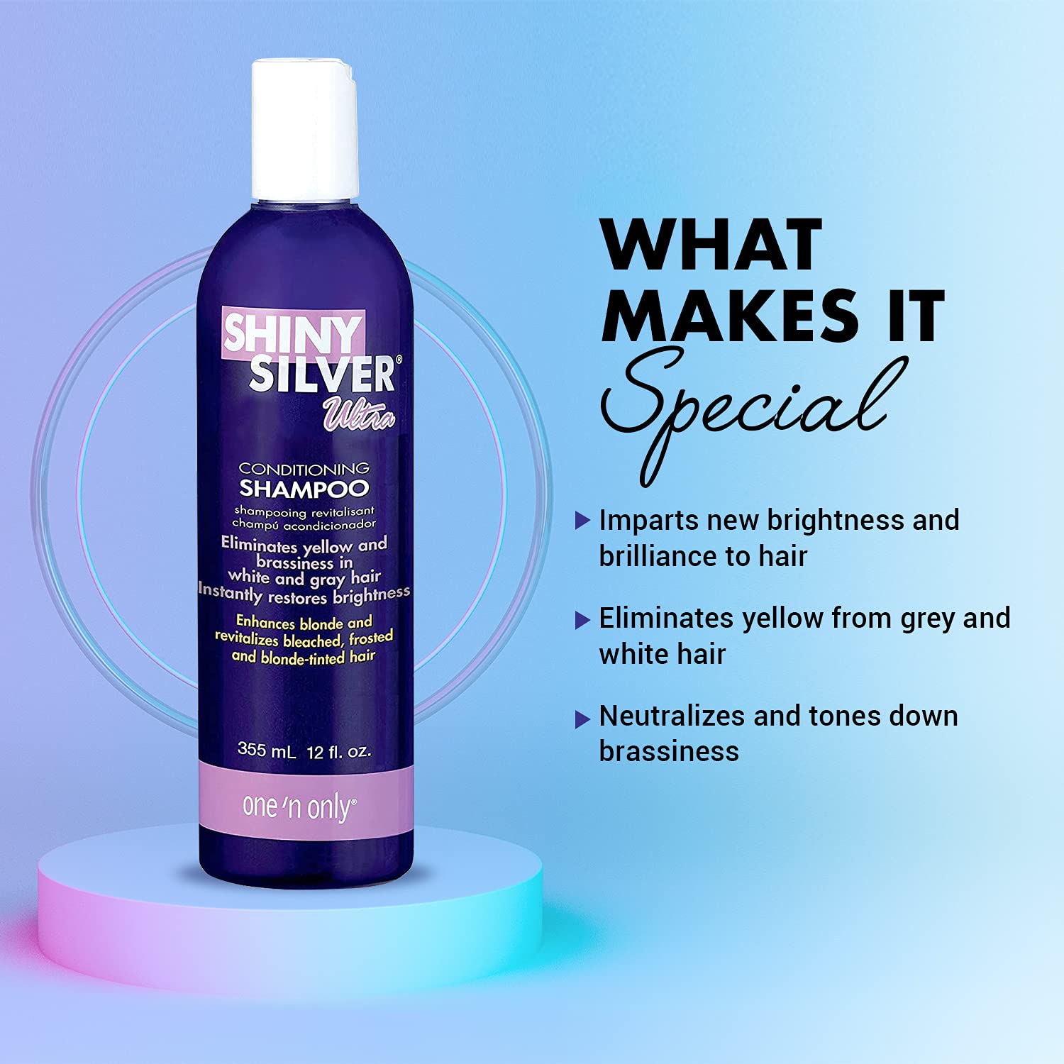 Shiny Silver Shampoo Ultra Conditioning 12 Ounce (354ml) (6 Pack)