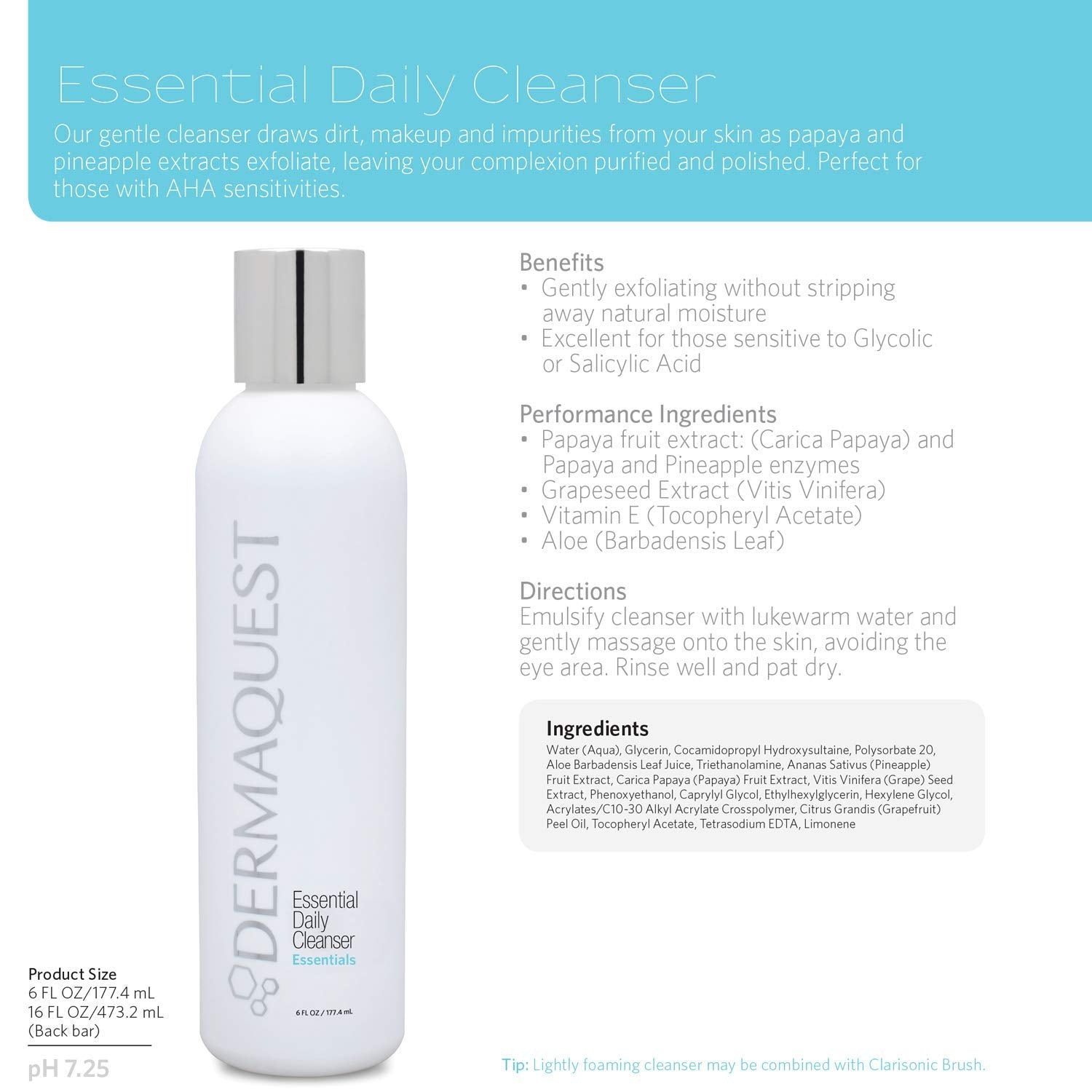 DermaQuest Essential Daily Cleanser 6oz