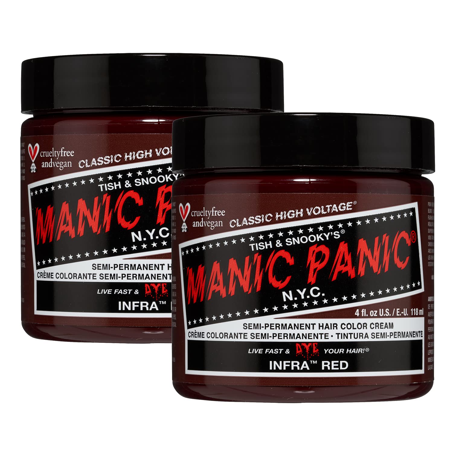 MANIC PANIC Plum Passion Hair Dye Classic 2 Pack