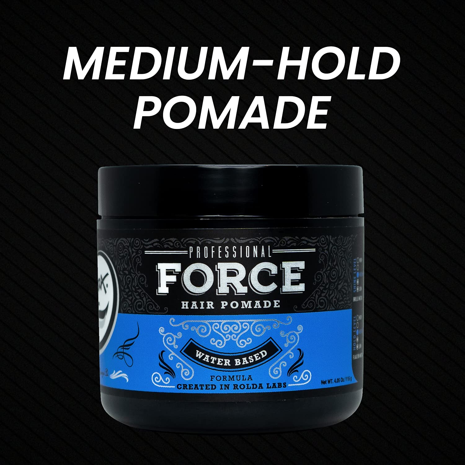 Rolda Force Hair Pomade Water Based Styling 4.05oz