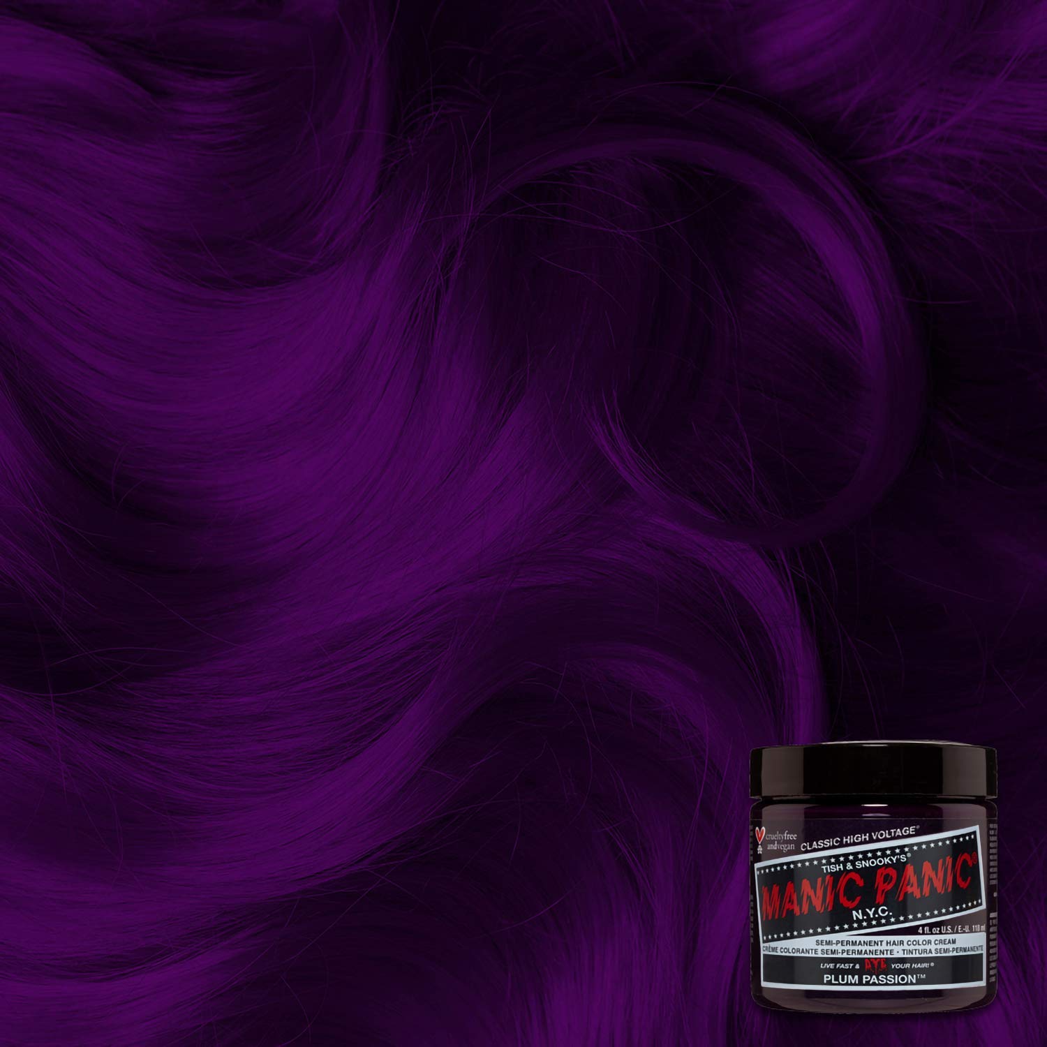 MANIC PANIC Plum Passion Hair Dye Classic 2 Pack