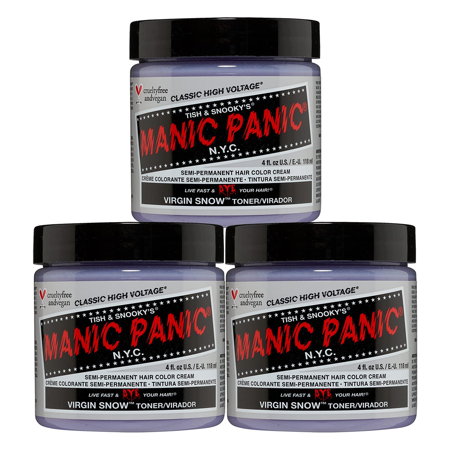 MANIC PANIC Plum Passion Hair Dye Classic 2 Pack