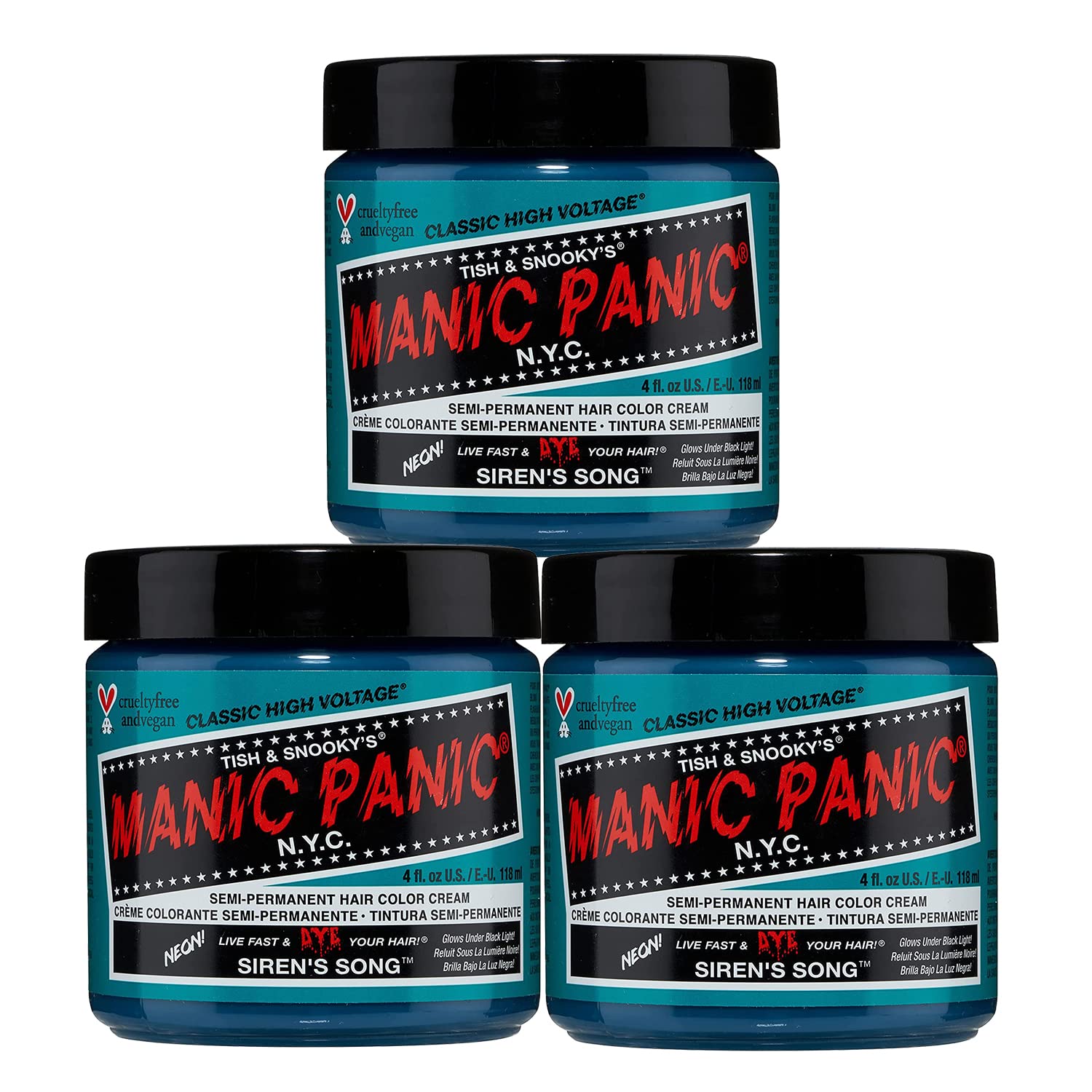 MANIC PANIC Plum Passion Hair Dye Classic 2 Pack