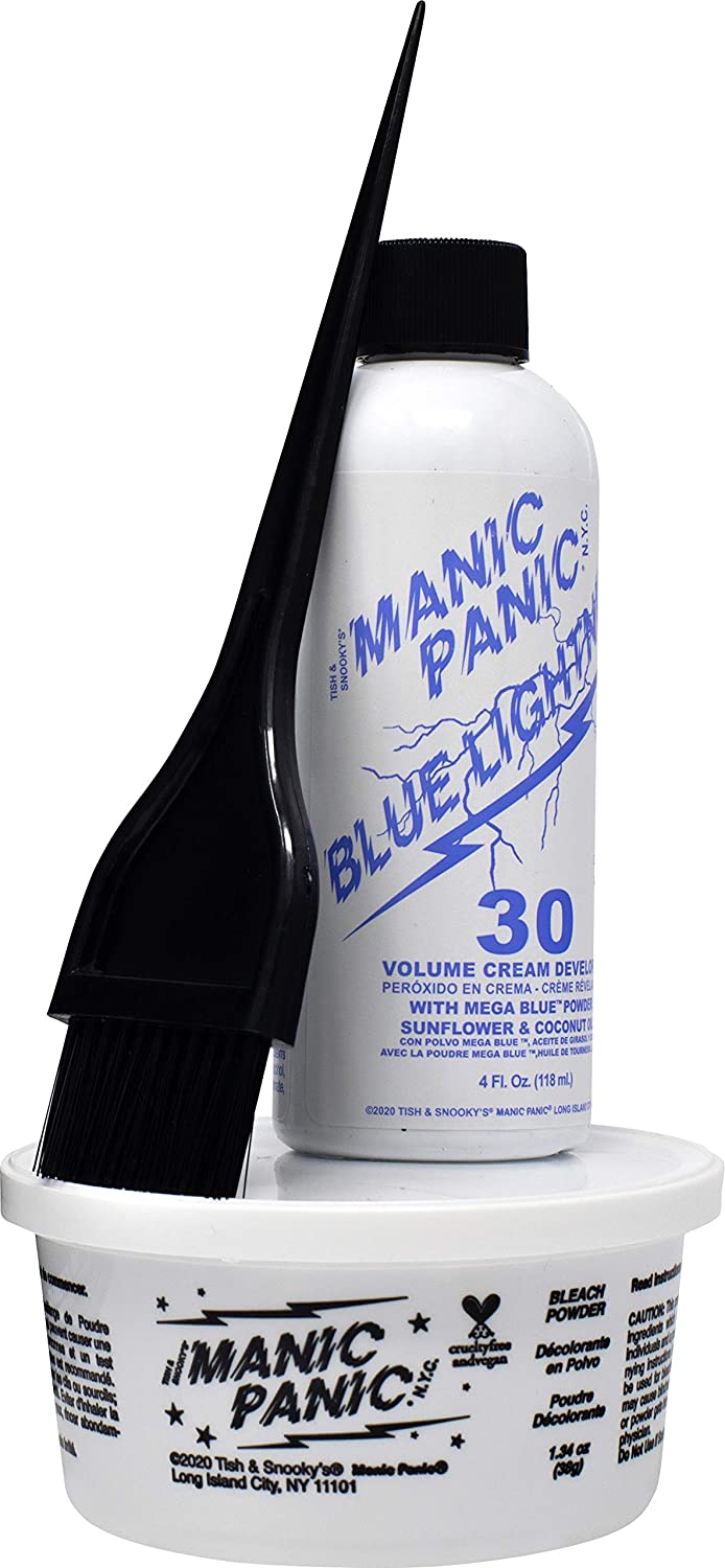 MANIC PANIC Blue Lightning Bleach Kit 30 Vol New