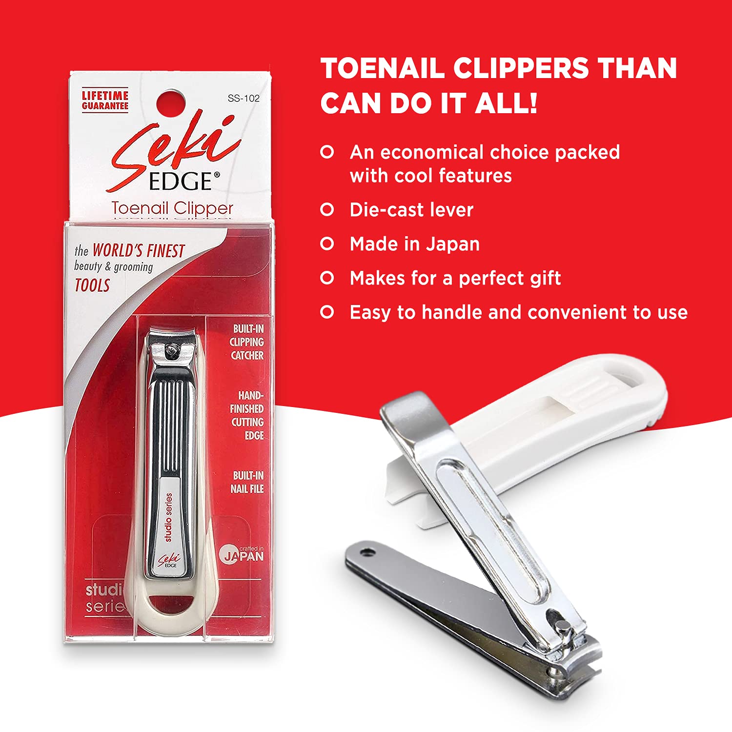 SEKI EDGE SS-102 Deluxe Toenail Clipper