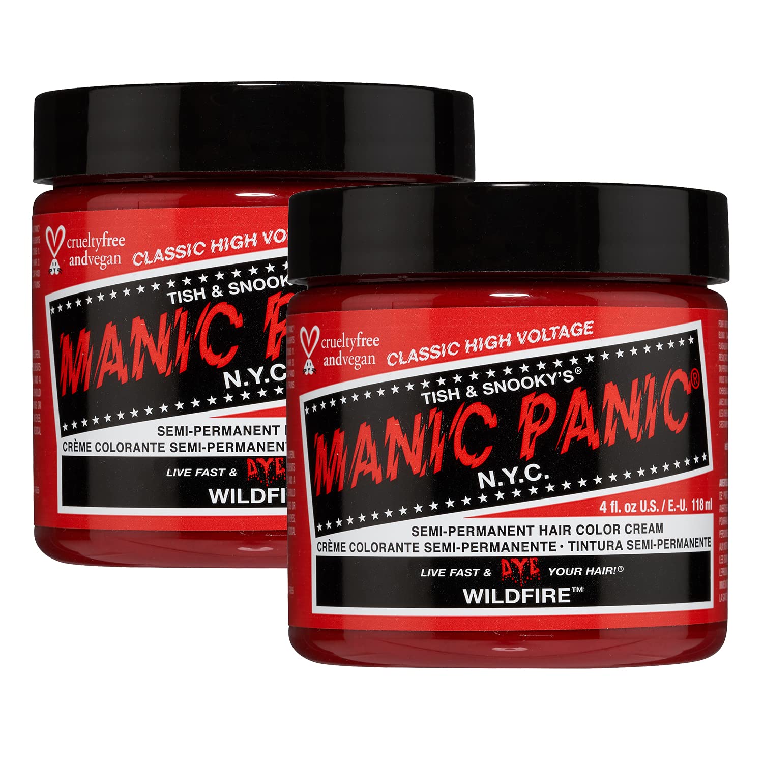 MANIC PANIC Plum Passion Hair Dye Classic 2 Pack