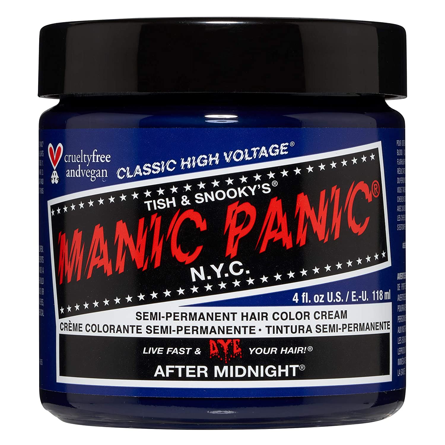 MANIC PANIC Raven Black Hair Dye Classic 2 Pack