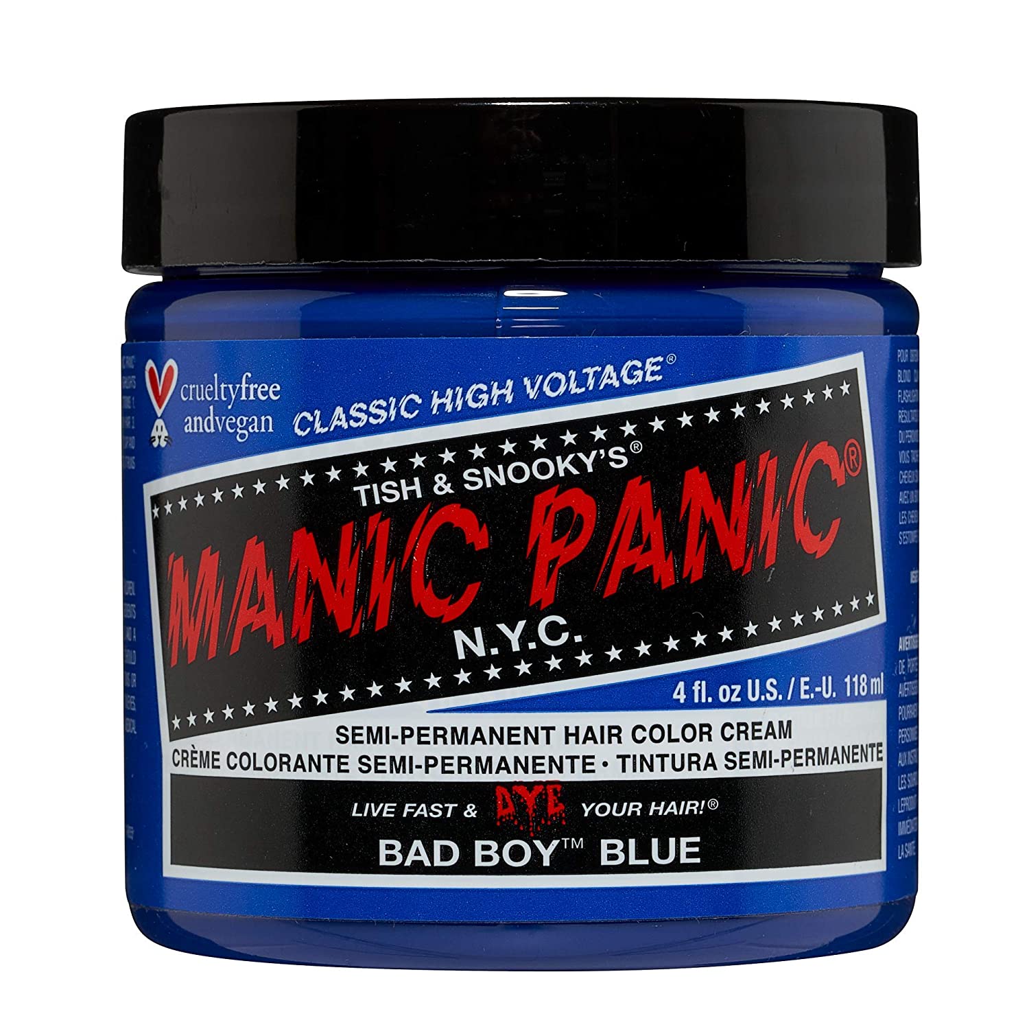 MANIC PANIC Raven Black Hair Dye Classic 2 Pack