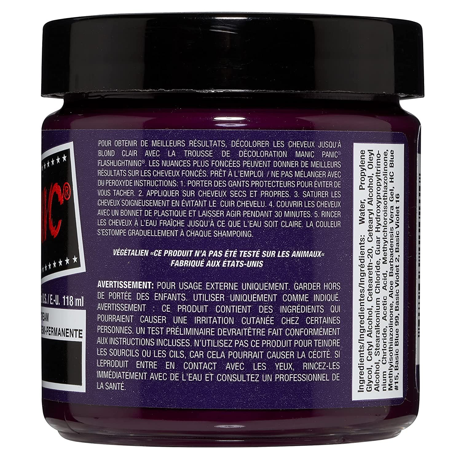 MANIC PANIC Plum Passion Hair Dye Classic 2 Pack