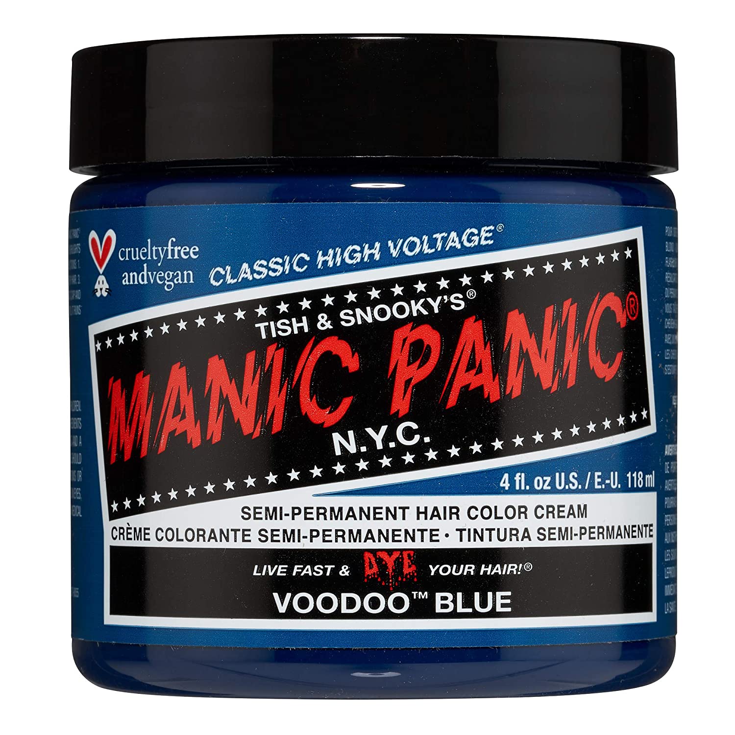 MANIC PANIC Raven Black Hair Dye Classic 2 Pack