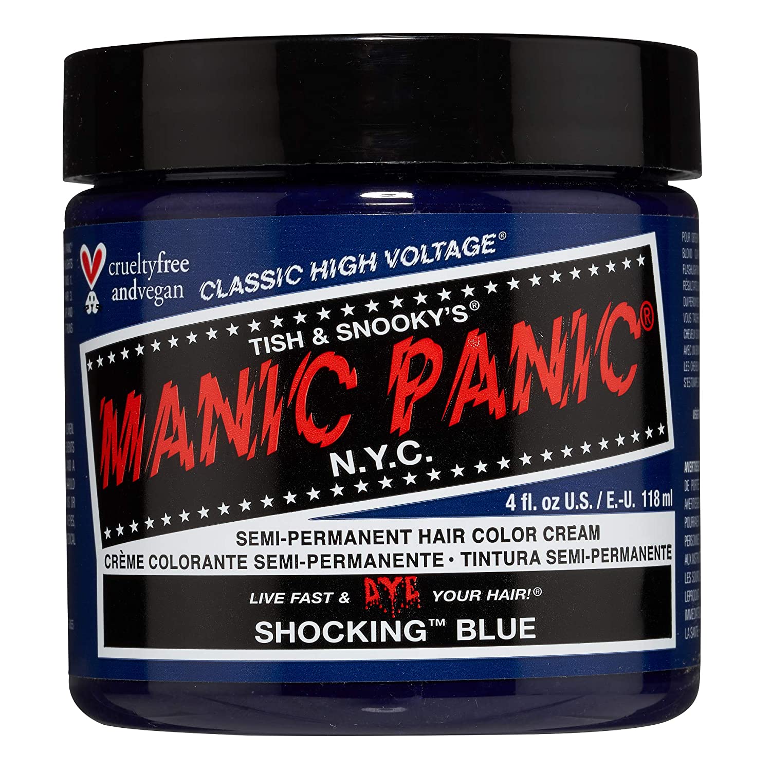 MANIC PANIC Raven Black Hair Dye Classic 2 Pack