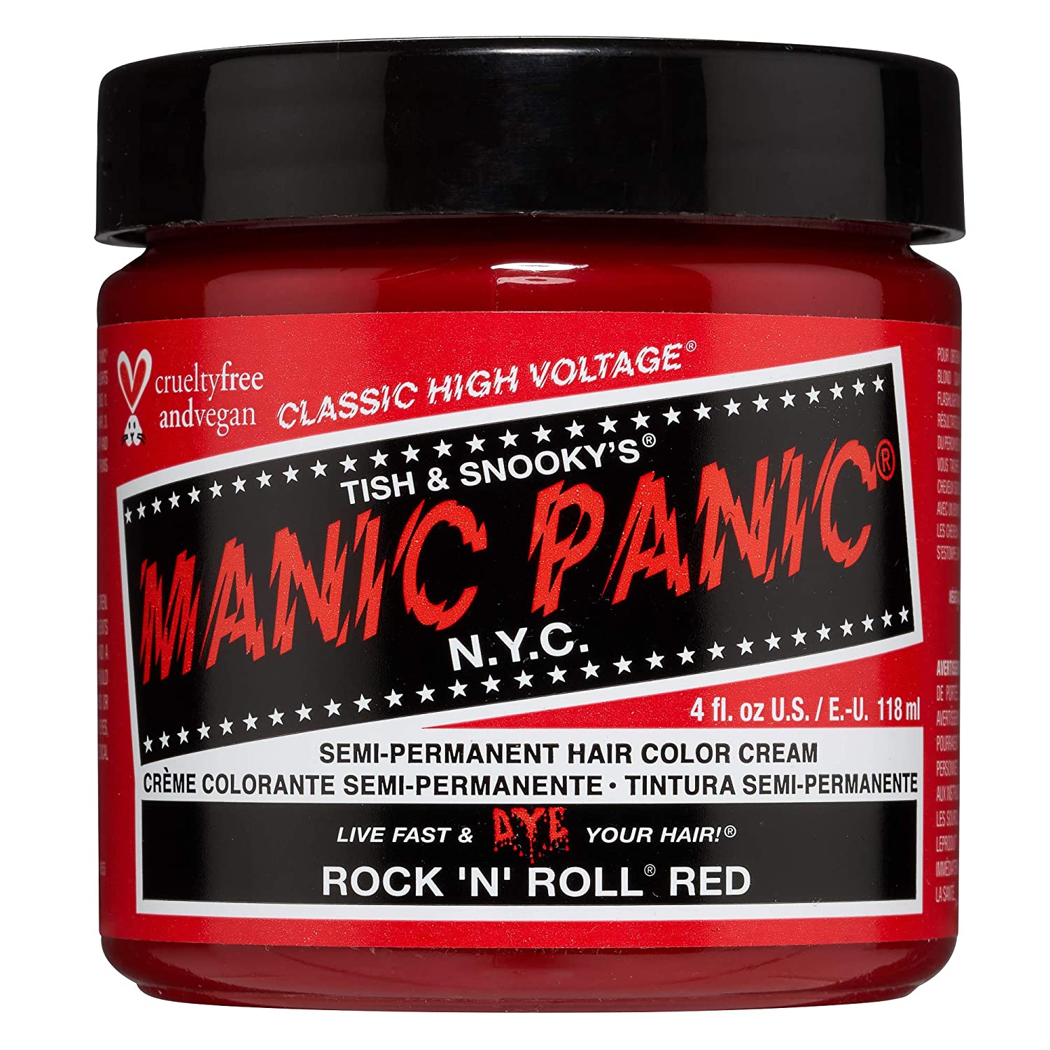 MANIC PANIC Raven Black Hair Dye Classic 2 Pack