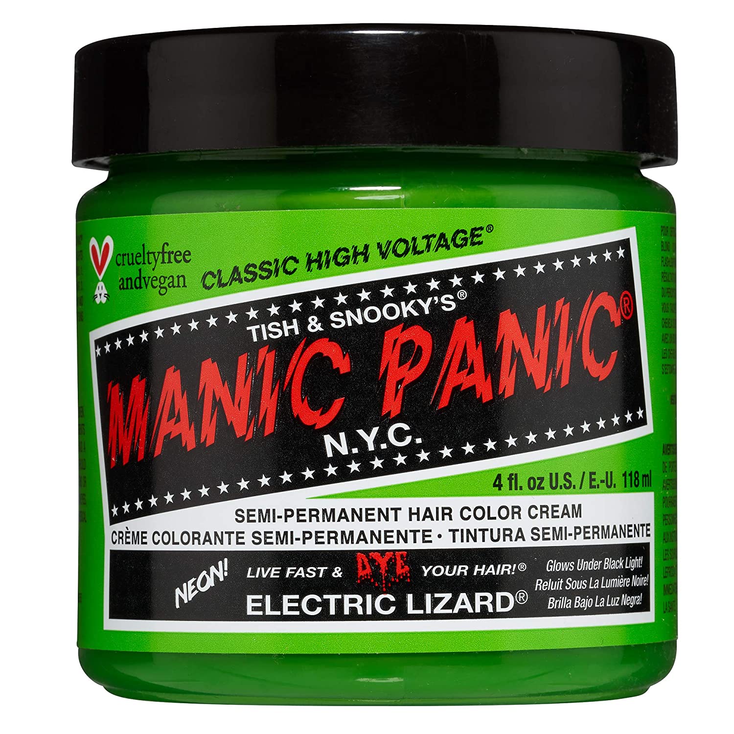 MANIC PANIC Raven Black Hair Dye Classic 2 Pack