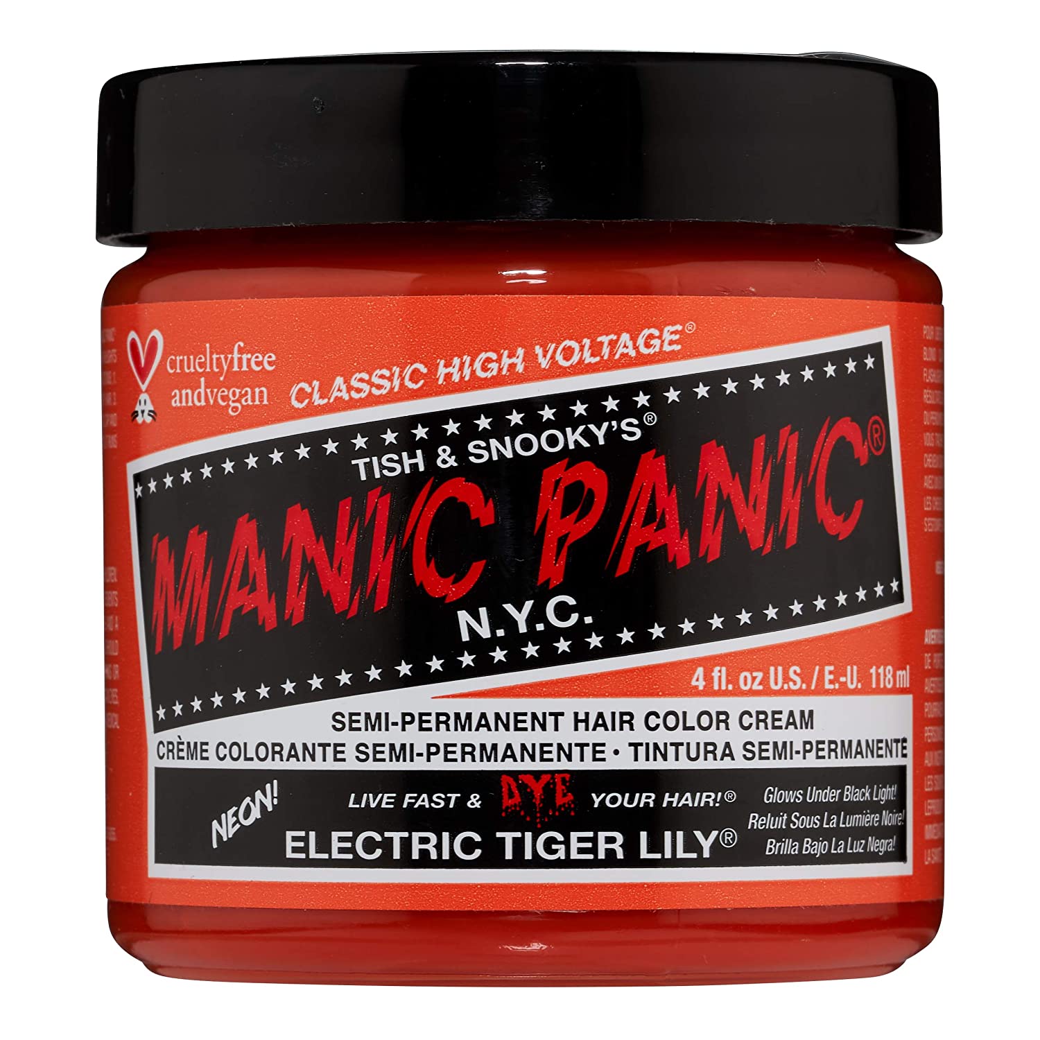 MANIC PANIC Raven Black Hair Dye Classic 2 Pack