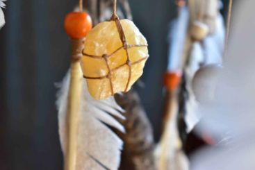 Golden Calcite, Crystal Dreamcatcher healing, ArMoniZar