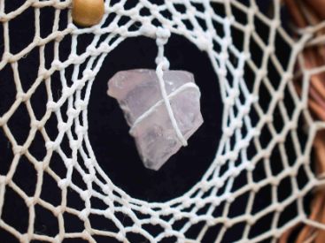 Rose Quartz, Crystal Dreamcatcher healing, ArMoniZar