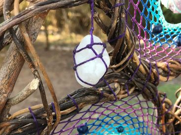 White Quartz, Crystal Dreamcatcher healing, ArMoniZar