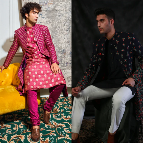 Kurta Pajama With Open Style Jacket