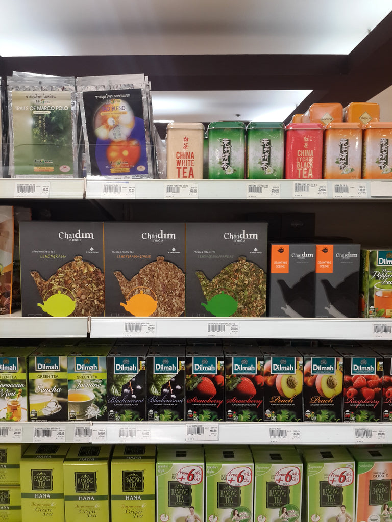 Chaidim Organic Tea Shelf at ISETAN Department Store Central World
