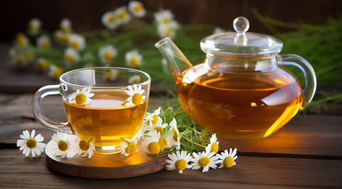 Chamomile tea can help improve sleep quality