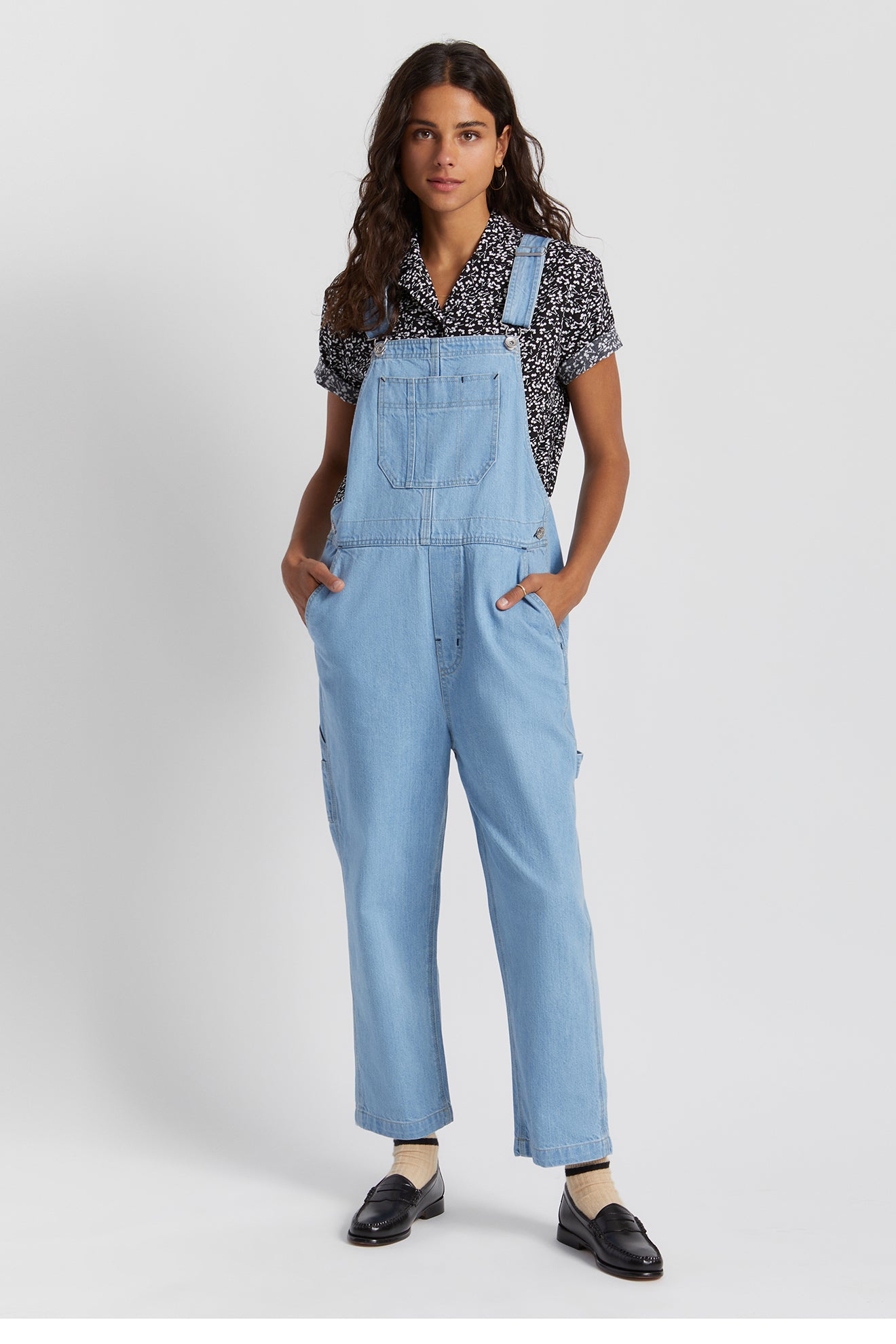 Women's Christina Crop Overall - 70s Blue – Brixton Europe