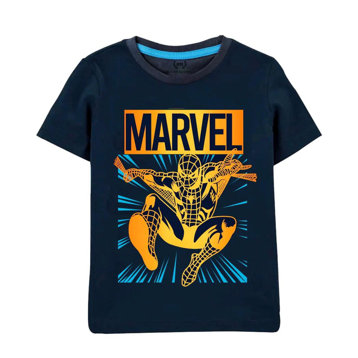 Marvel Spider Man Navy Blue Graphics Tee – Brands Ministro